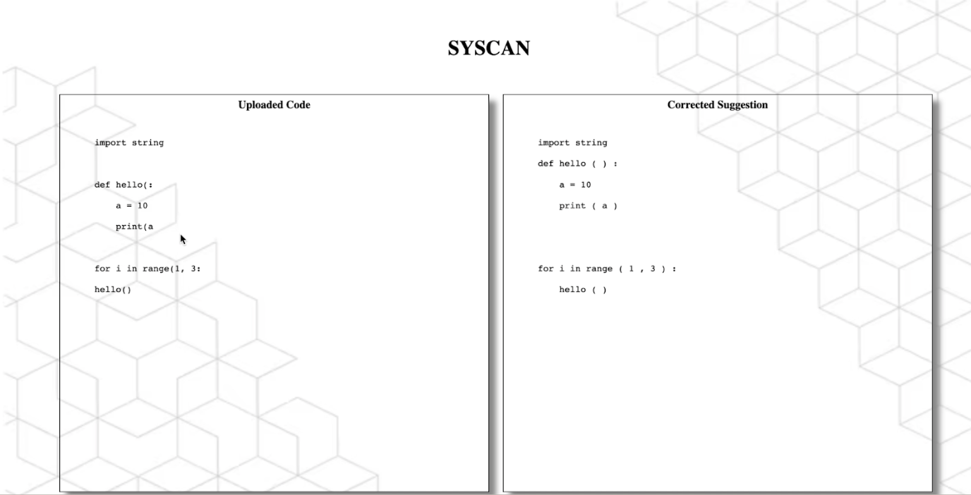 SyScan UI