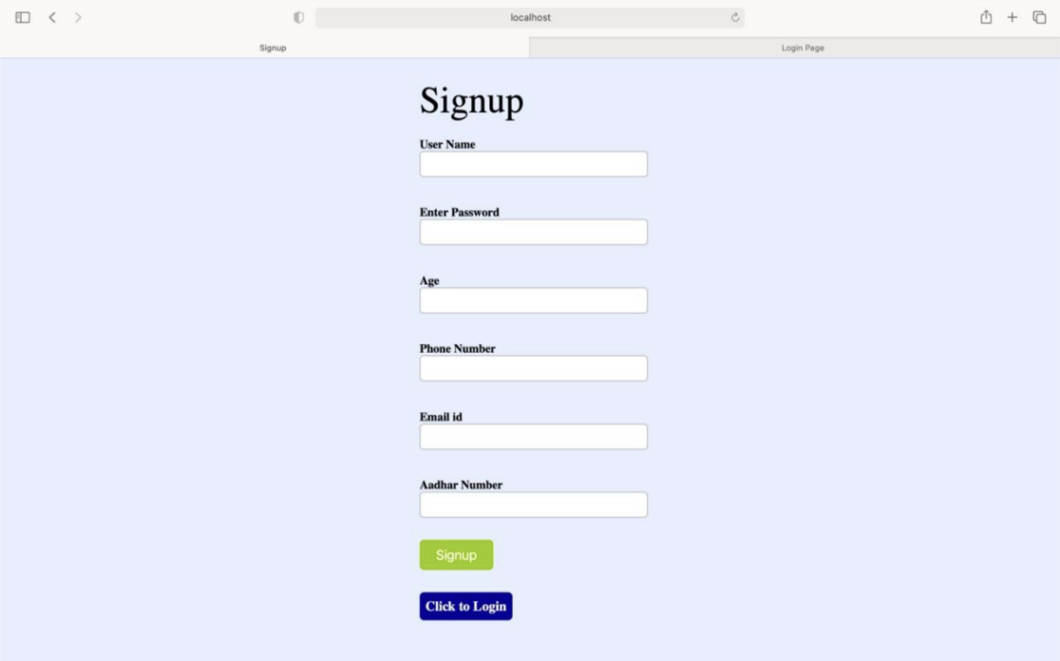 userSignup